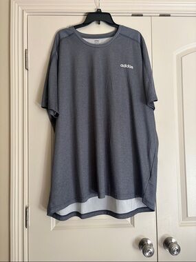 NWOT Adidas Men's Dark Gray Short Sleeve Performance Tee